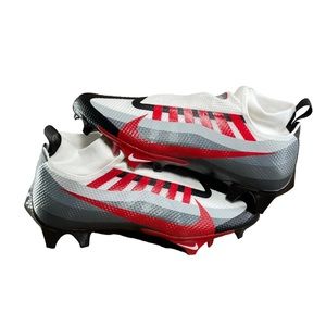 Mens Nike Vapor Edge Pro 360 Black/ Red/White Football Cleats Sz 10